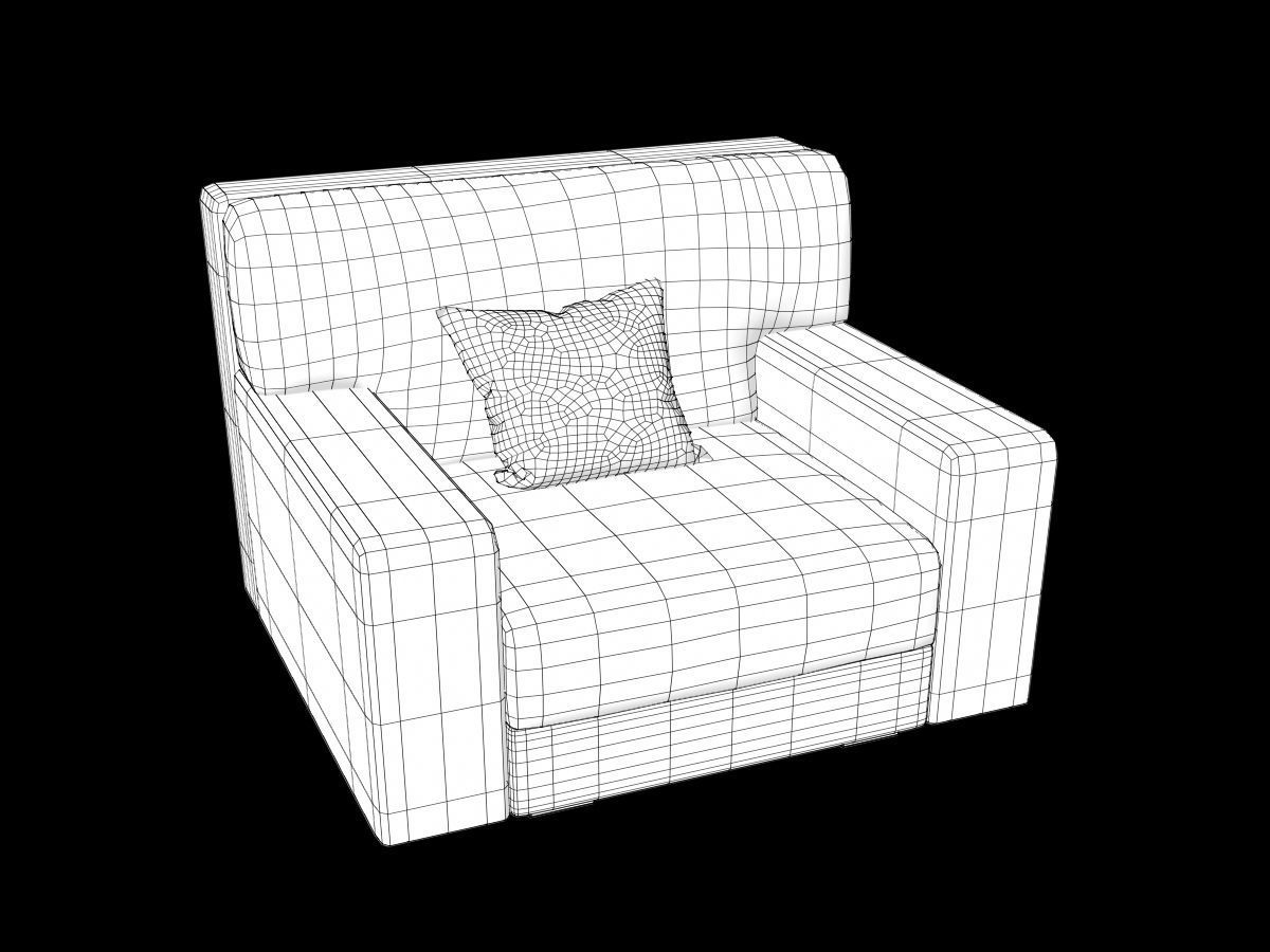 Sofa sectional 3D model_8