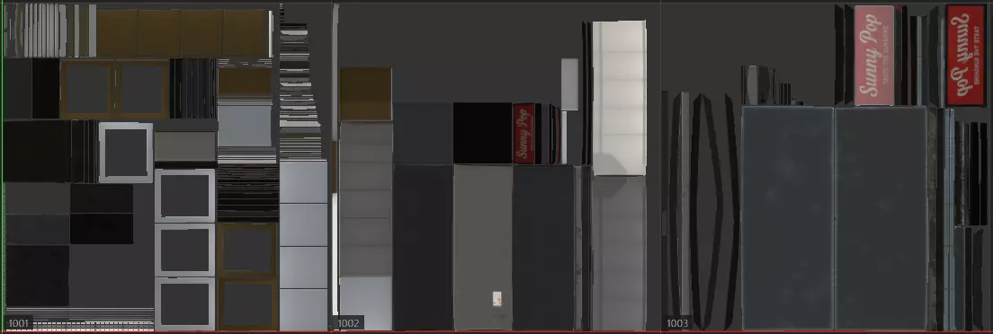 Commercial Display Fridge - Game Ready Low-poly 3D model_8