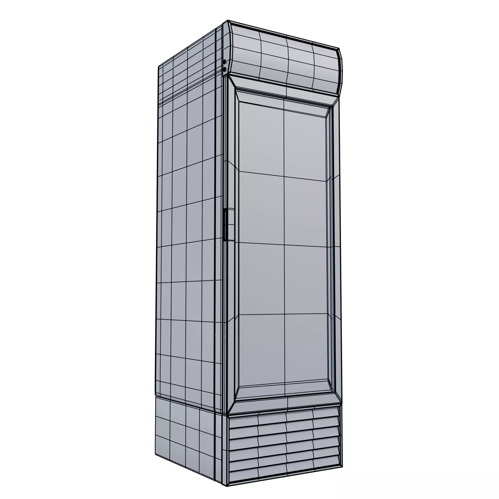 Commercial Display Fridge - Game Ready Low-poly 3D model_7