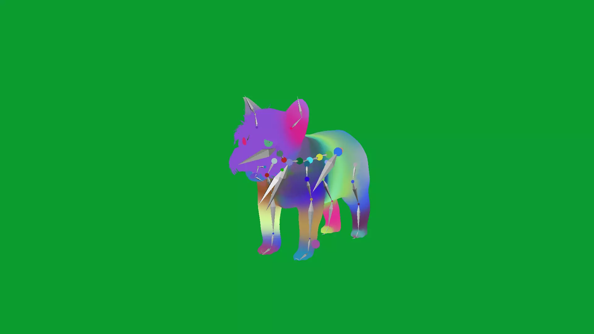 Yorkshire Terrier Puppy Dog Low-poly 3D model_20