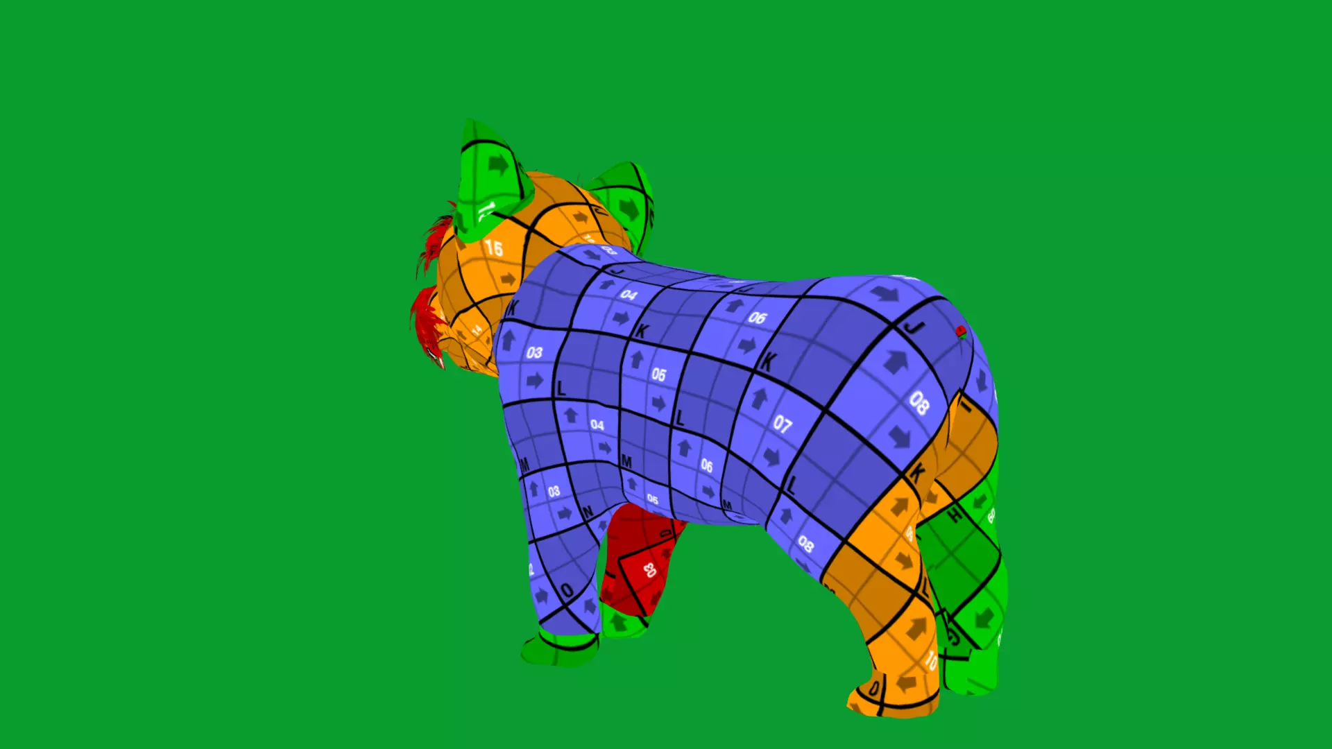 Yorkshire Terrier Puppy Dog Low-poly 3D model_42