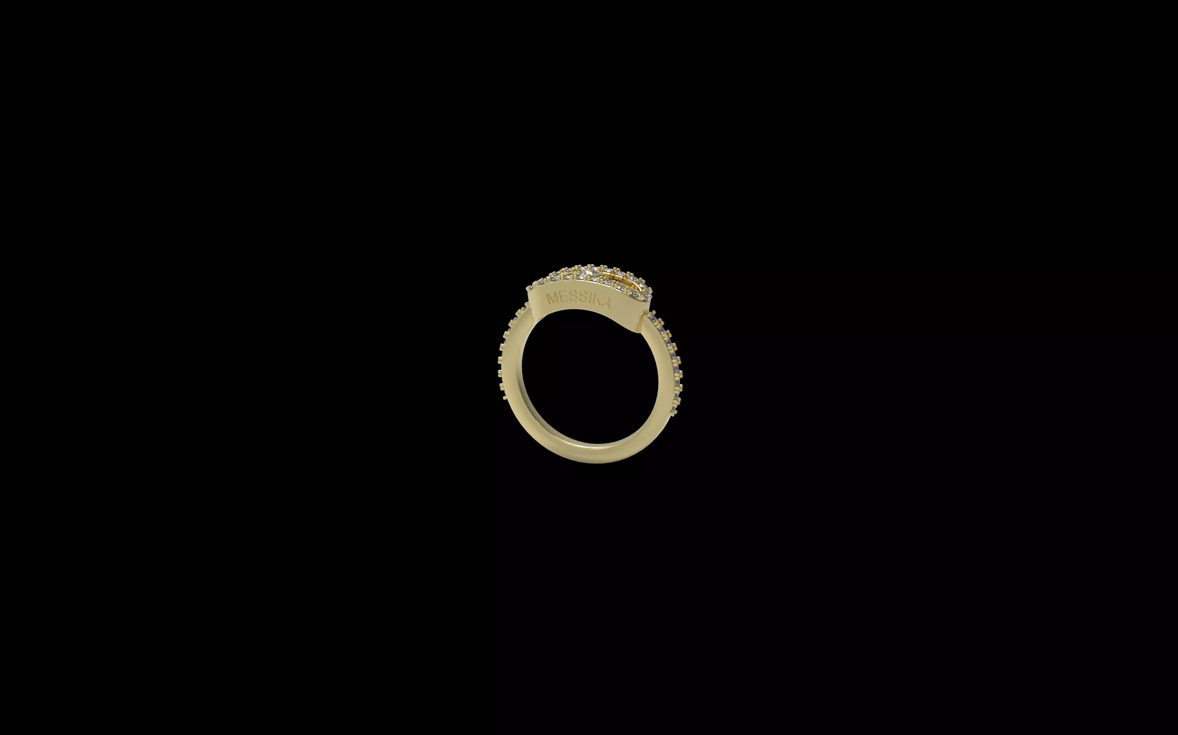 Messika Move Paved Ring 3D print model_12