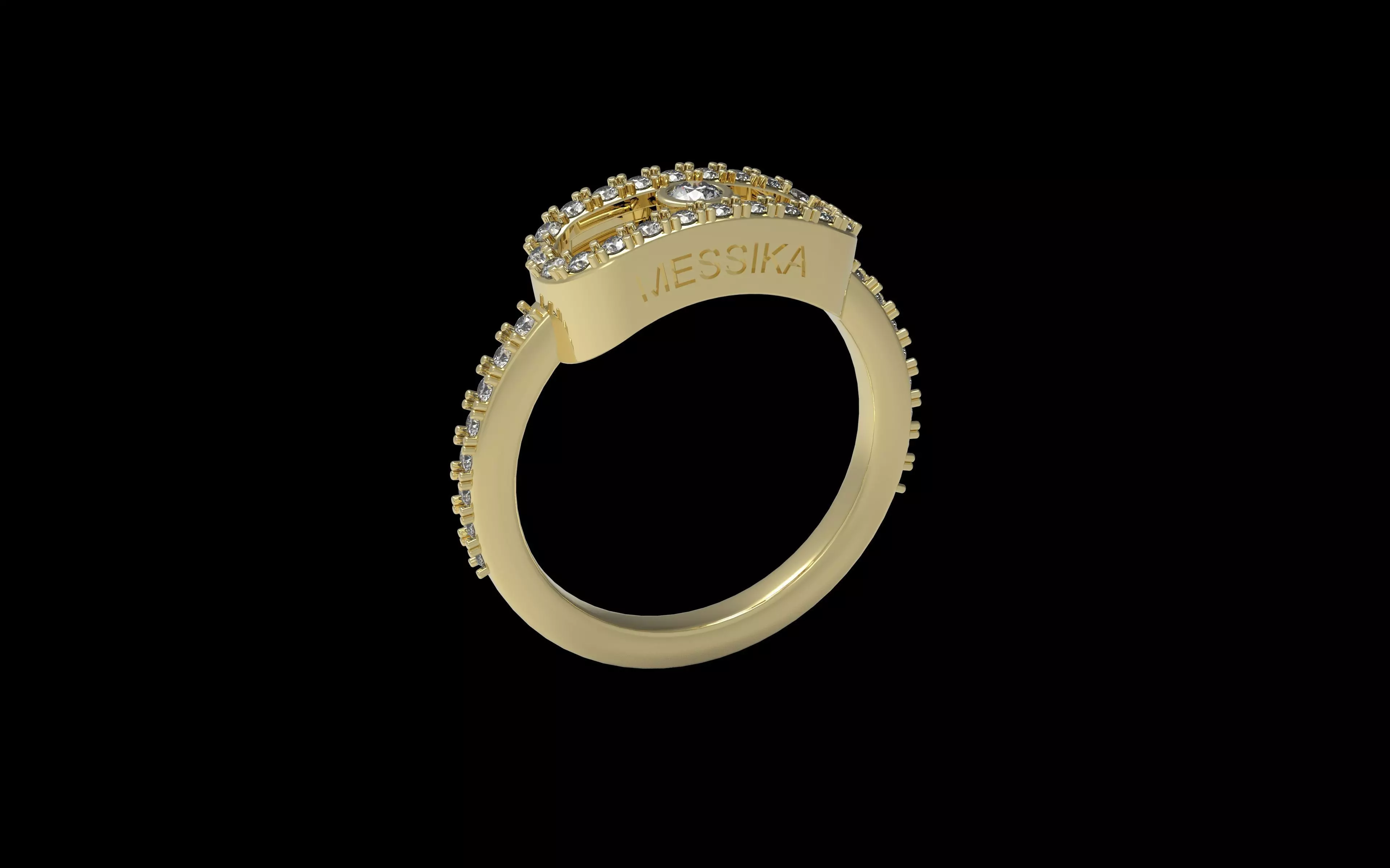 Messika Move Paved Ring 3D print model_10