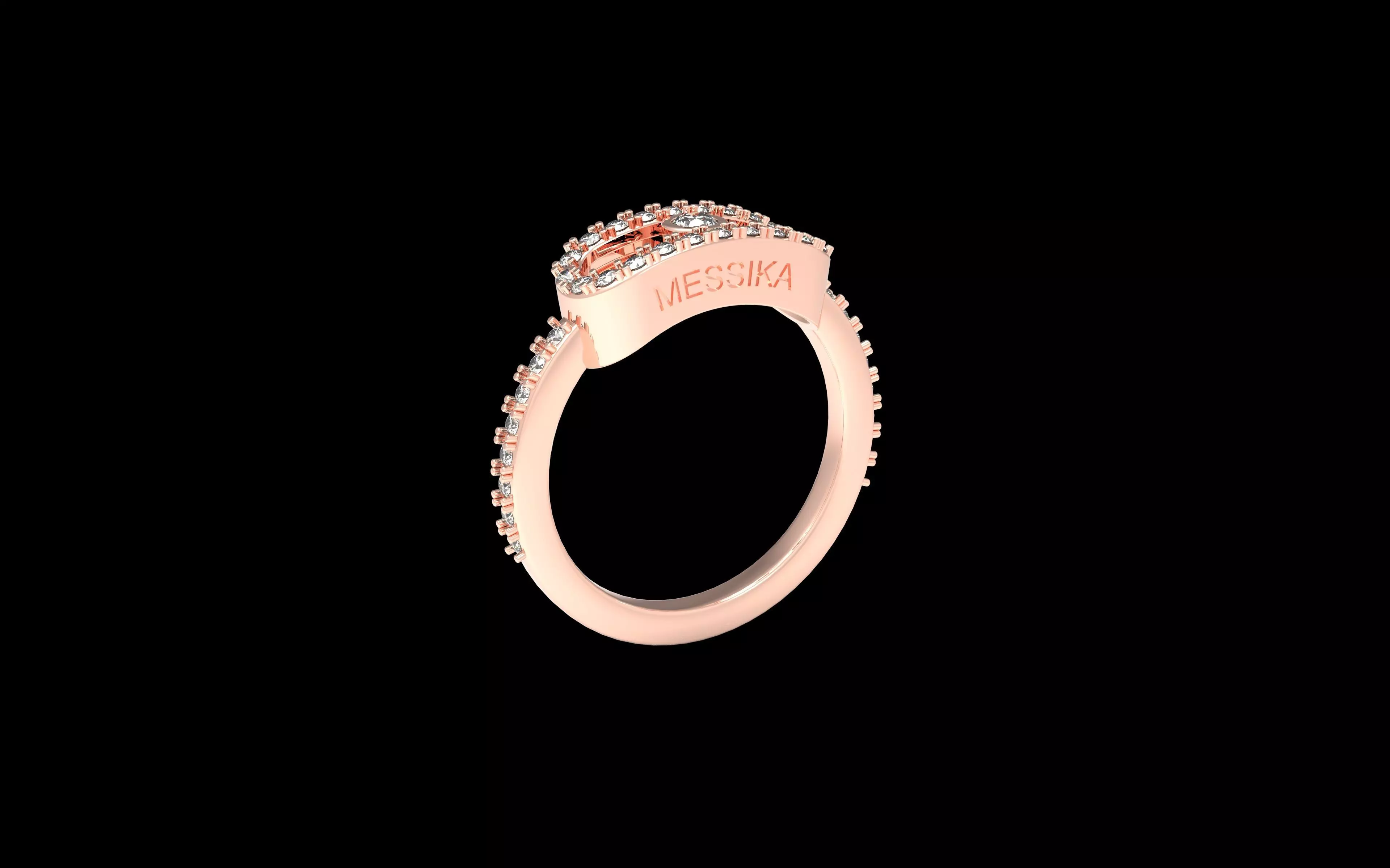 Messika Move Paved Ring 3D print model_9