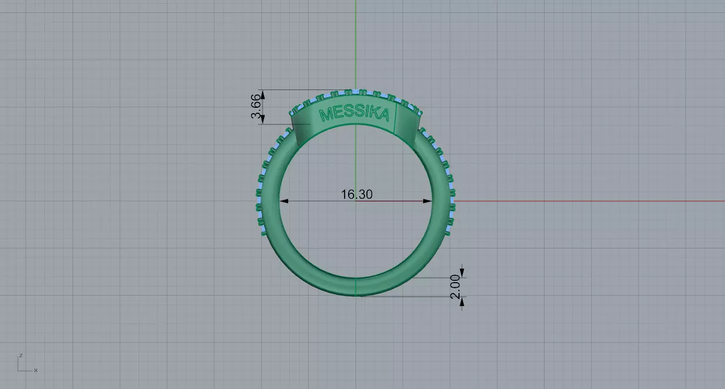 Messika Move Paved Ring 3D print model_4