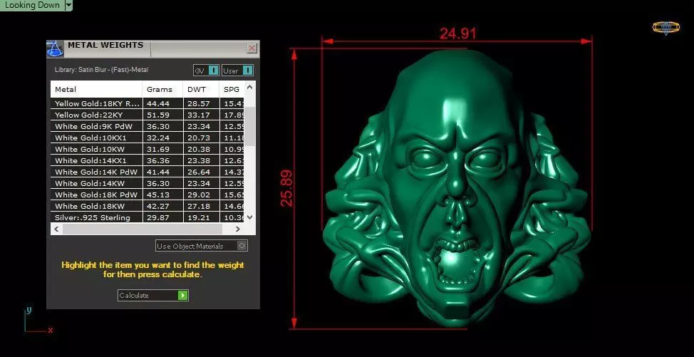 Screaming nightmare face 3D print model_4