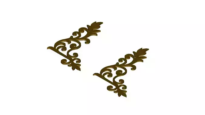 Elegant Floral Corner Pendant Art