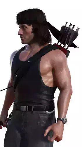 John Rambo The Veteran the Bow and the Survival Blade