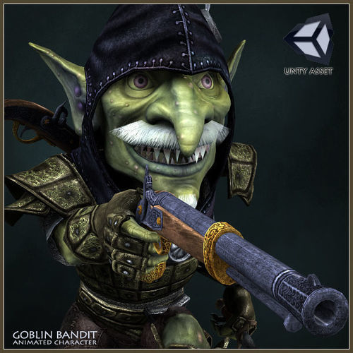 Goblin Bandit Low-poly 3D model