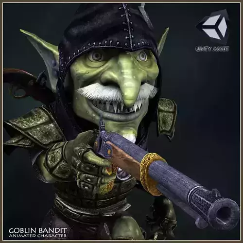 Goblin Bandit Low-poly 3D model