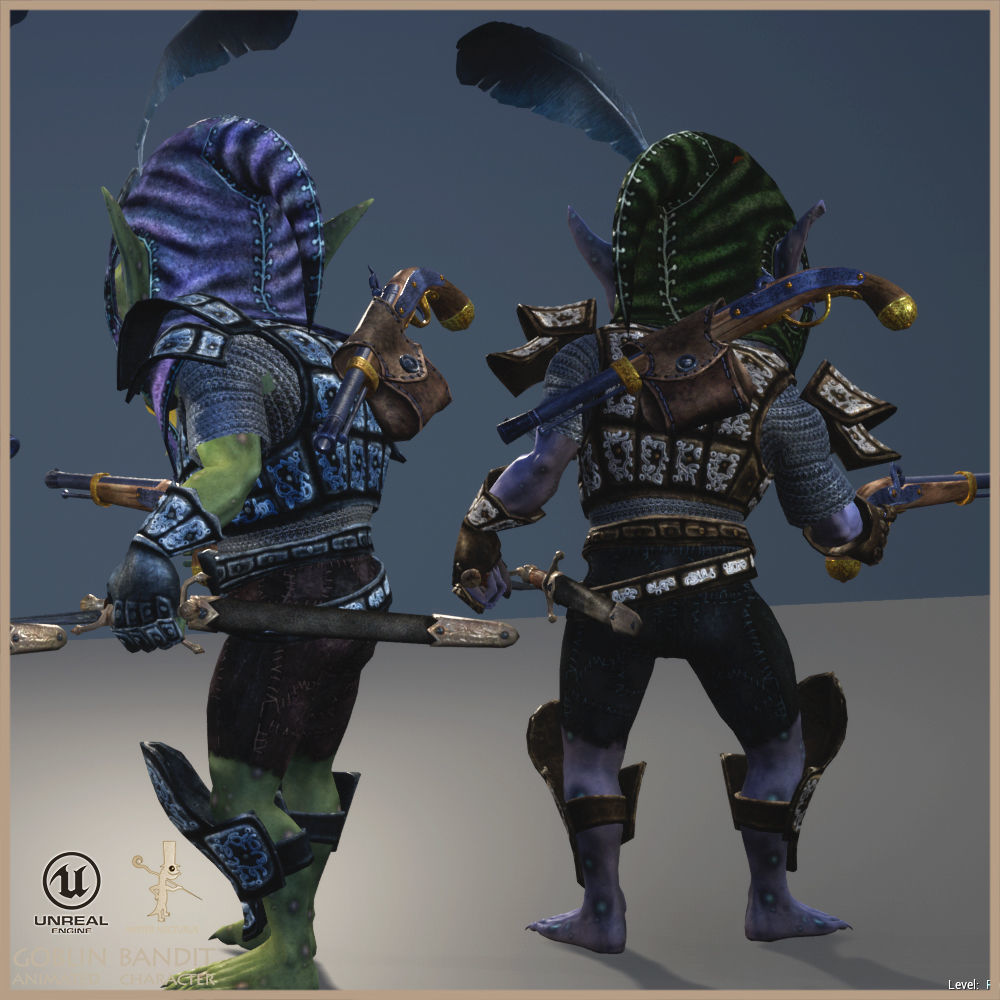 Goblin Bandit Low-poly 3D model_16