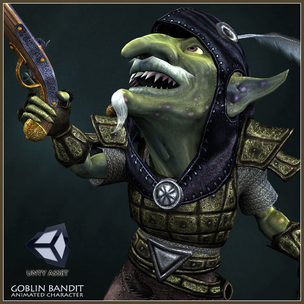 Goblin Bandit Low-poly 3D model_10