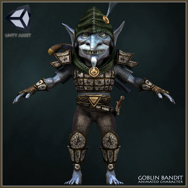 Goblin Bandit Low-poly 3D model_2