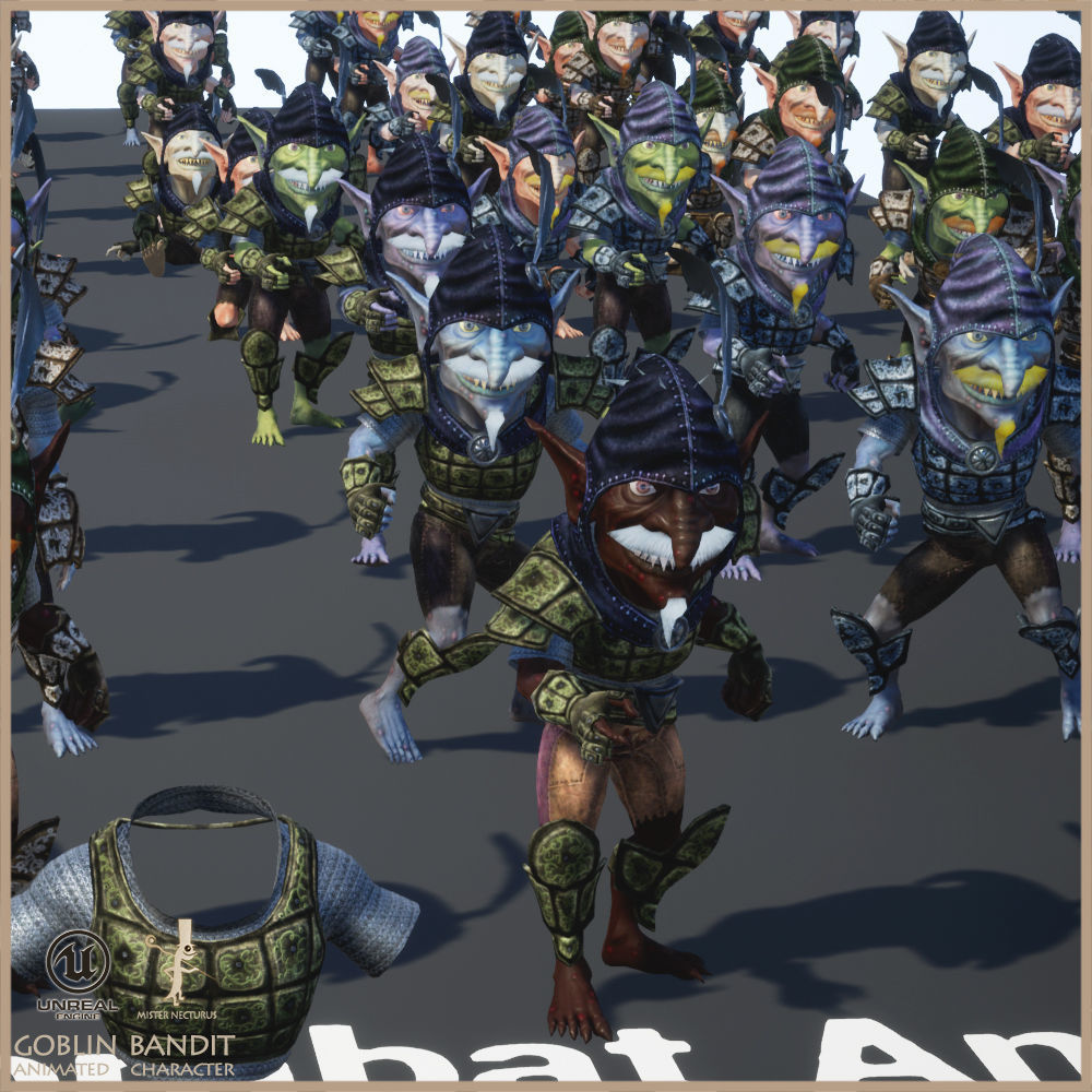 Goblin Bandit Low-poly 3D model_14