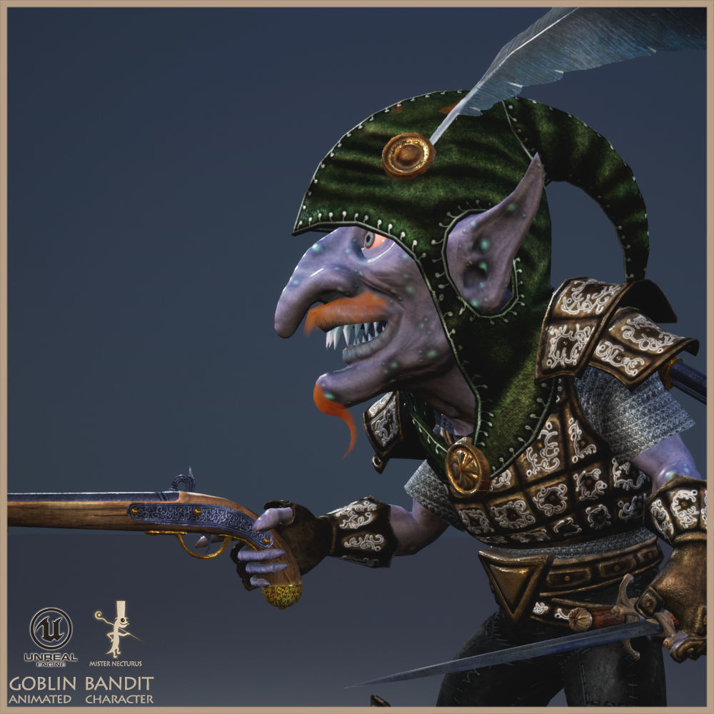 Goblin Bandit Low-poly 3D model_15
