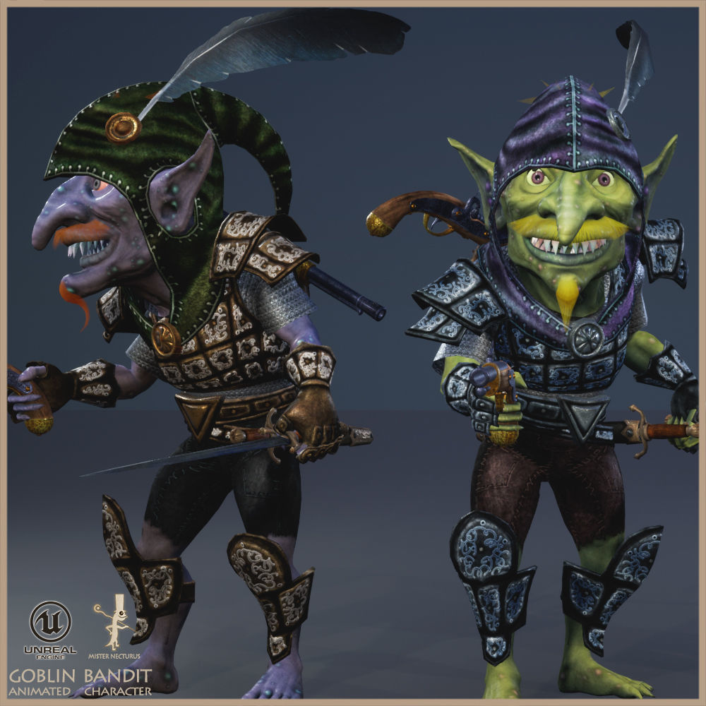Goblin Bandit Low-poly 3D model_17