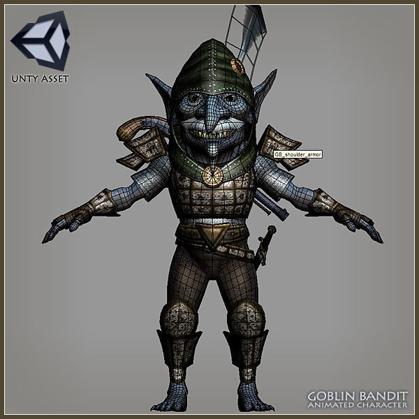 Goblin Bandit Low-poly 3D model_3
