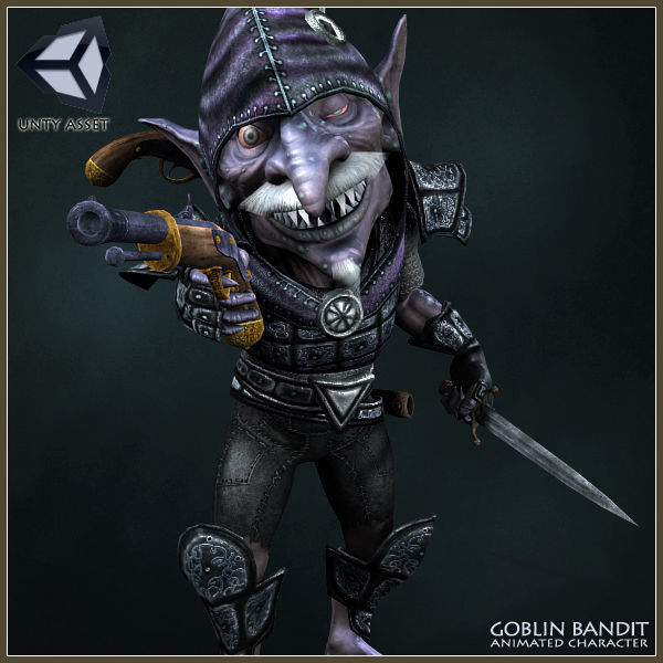 Goblin Bandit Low-poly 3D model_9