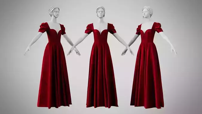 Dress 07 Crimson Velvet