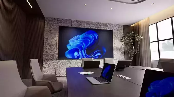 Modern Conference Room 3D Interior 2 Luxury Meeting Space Design