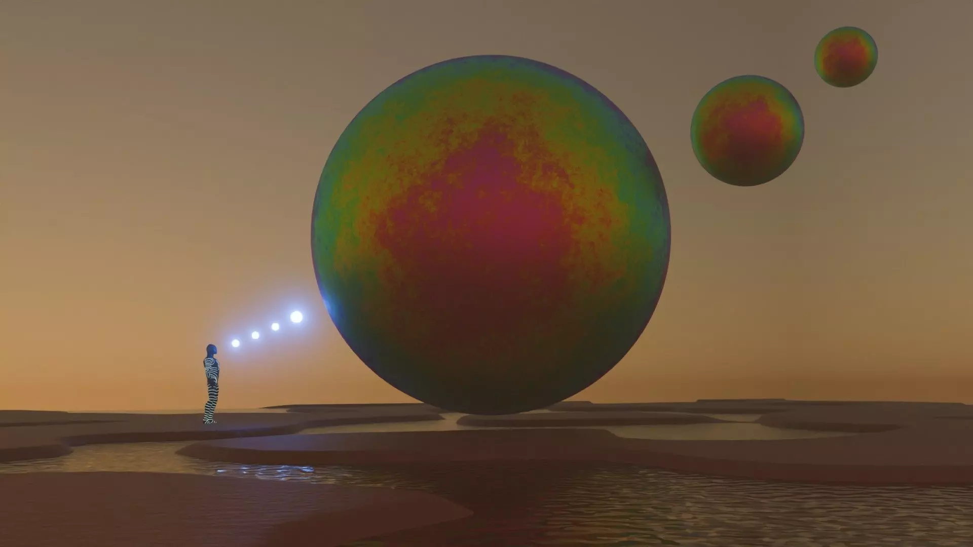 Sci-Fi Surreal Sunset 3D model_10