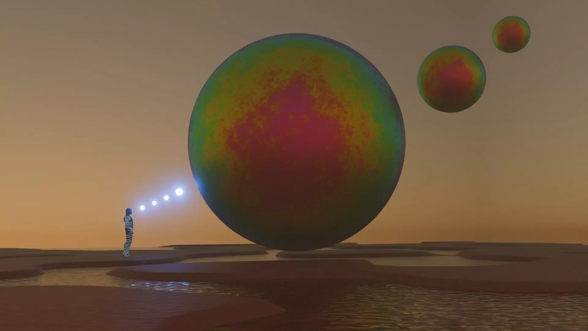 Sci-Fi Surreal Sunset 3D model_3