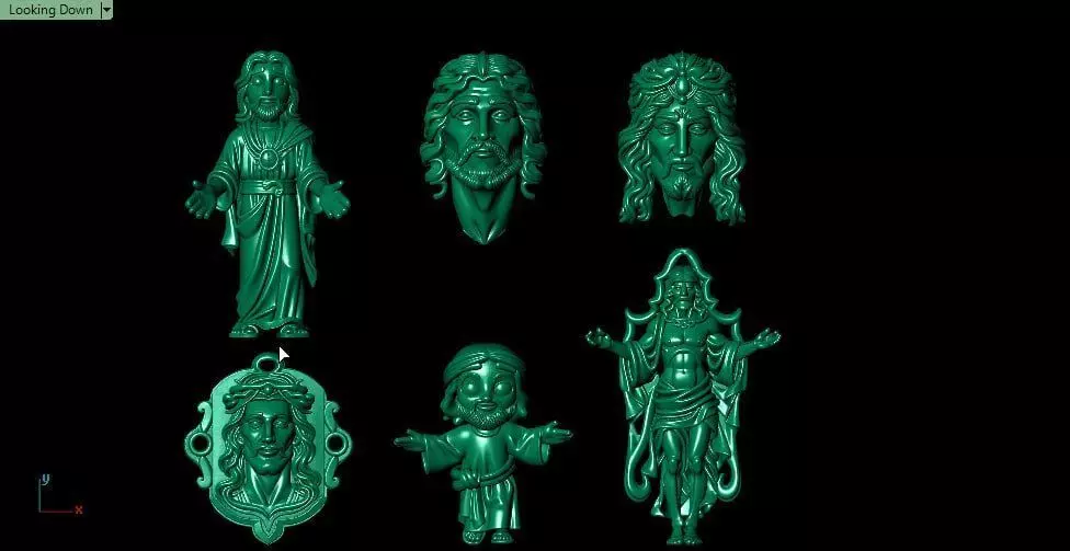 Jesus with styles 3D print model_4