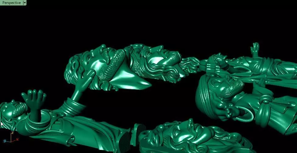 Jesus with styles 3D print model_2