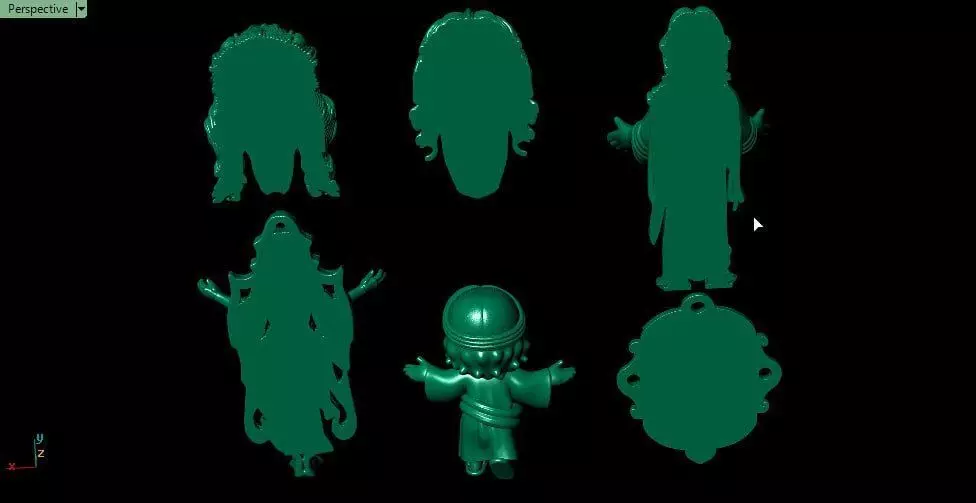 Jesus with styles 3D print model_3