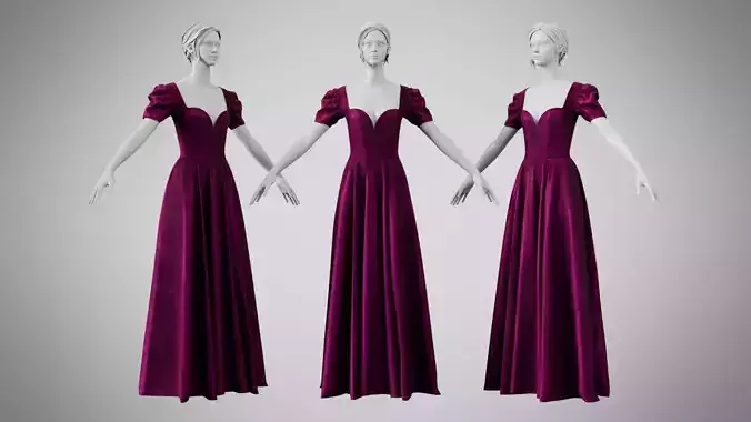 Dress 07 Plum Velvet