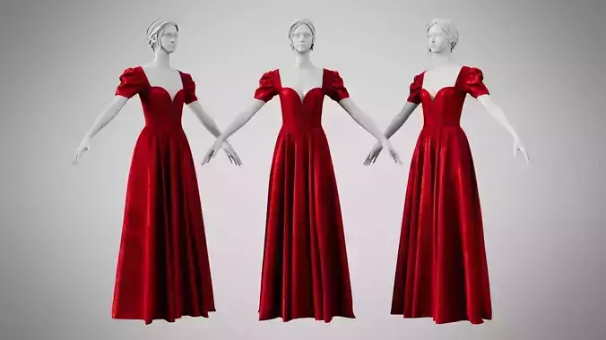 Dress 07 Ruby Velvet