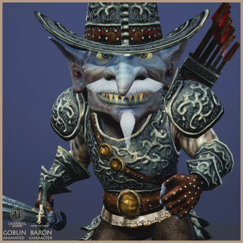 Goblin Baron Low-poly 3D model_0