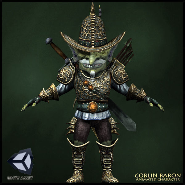 Goblin Baron Low-poly 3D model_5