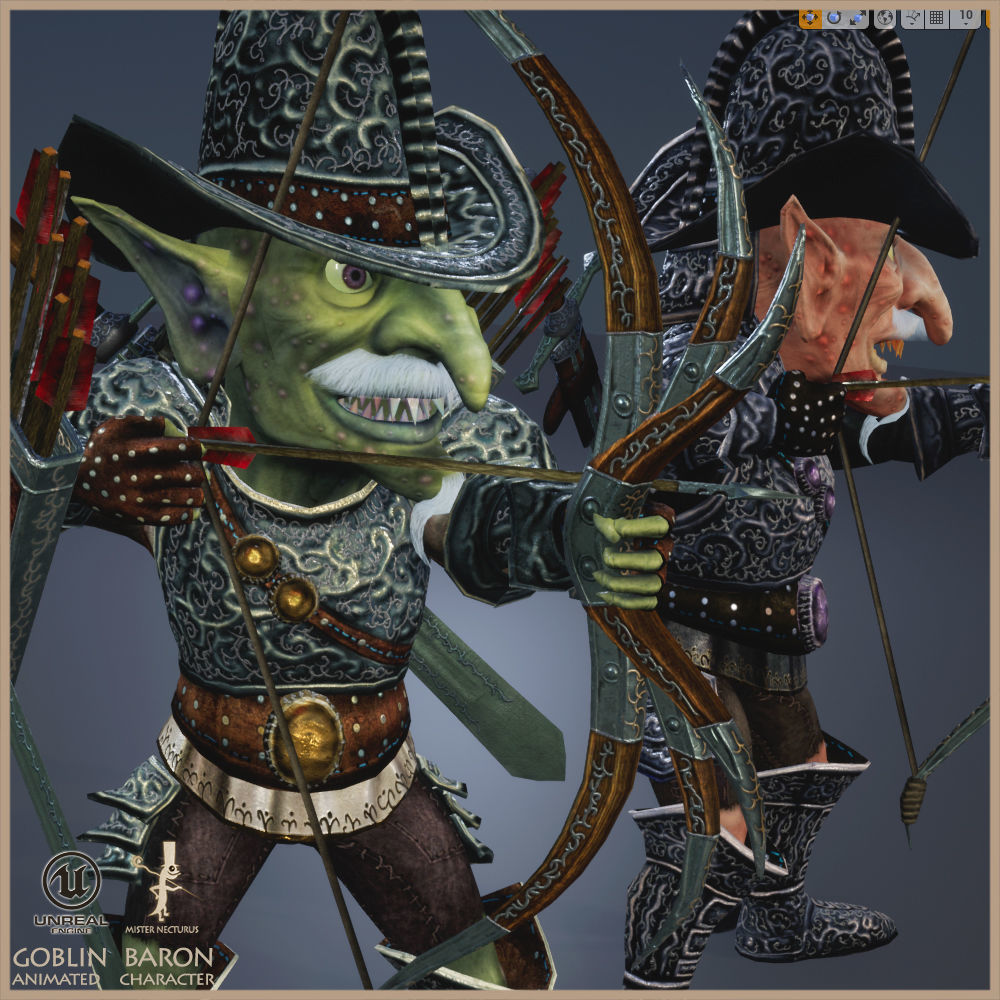 Goblin Baron Low-poly 3D model_14