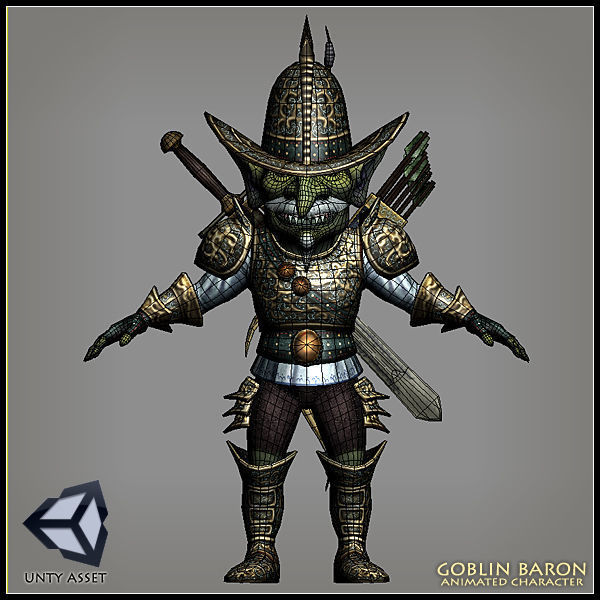 Goblin Baron Low-poly 3D model_6