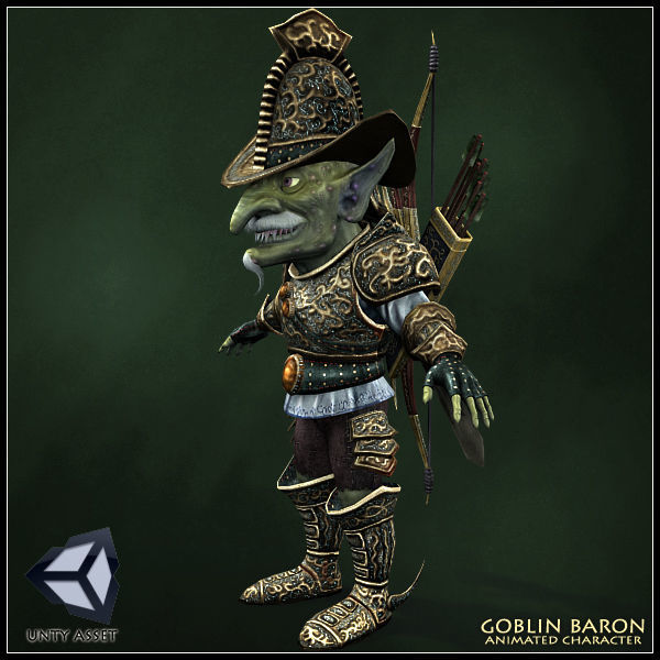 Goblin Baron Low-poly 3D model_4