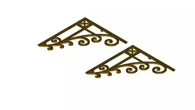 Elegant Swirls Decorative Pendant Art