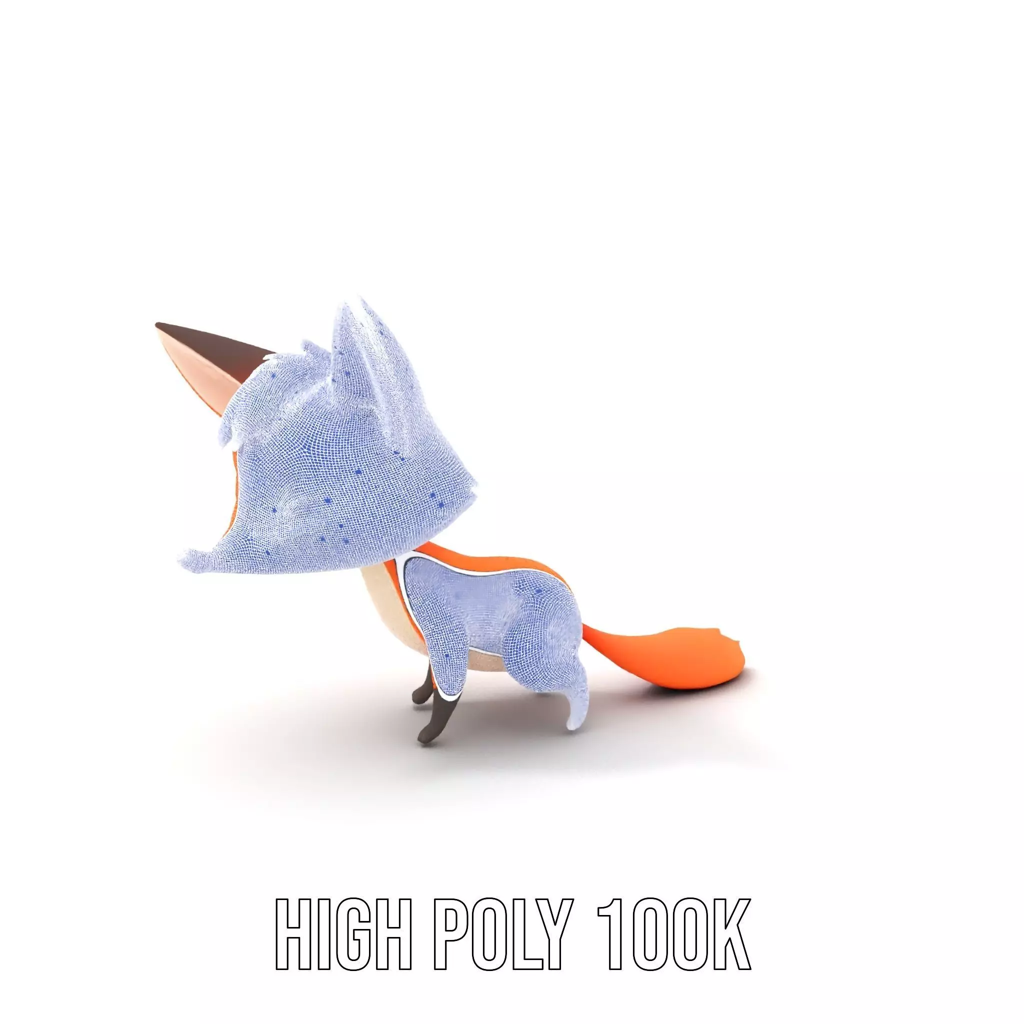 Charming Fox Cartoon model pack Low-poly 3D model_4
