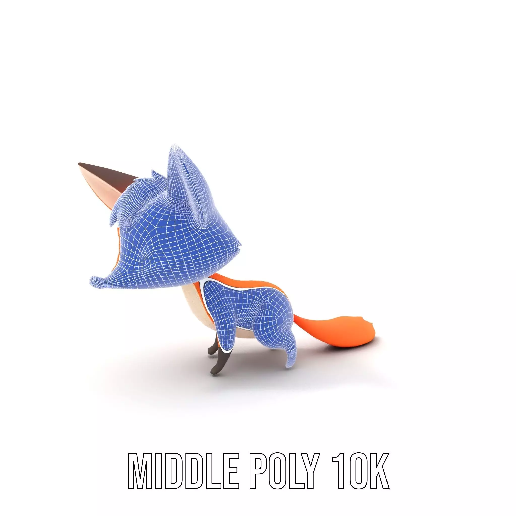 Charming Fox Cartoon model pack Low-poly 3D model_13
