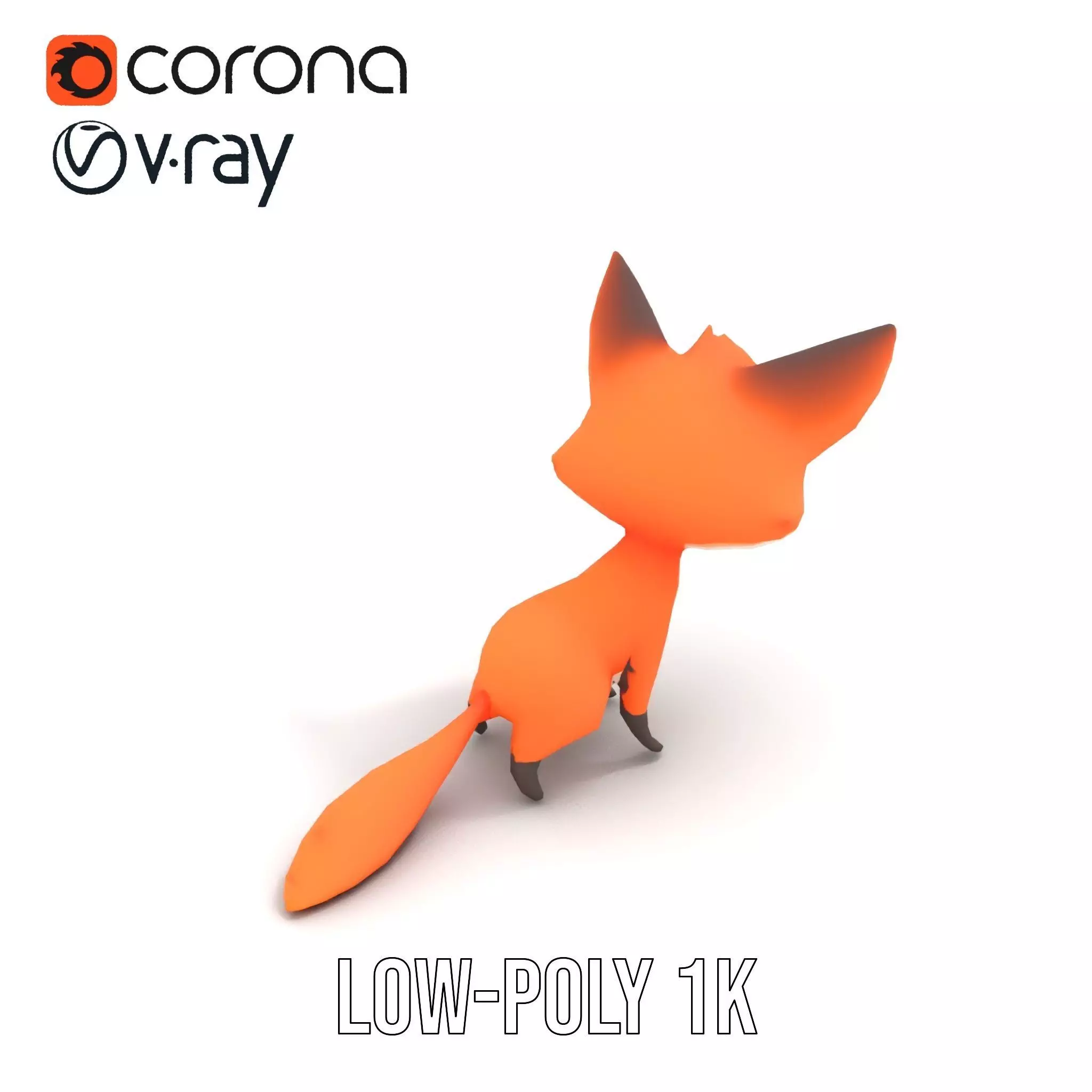 Charming Fox Cartoon model pack Low-poly 3D model_28
