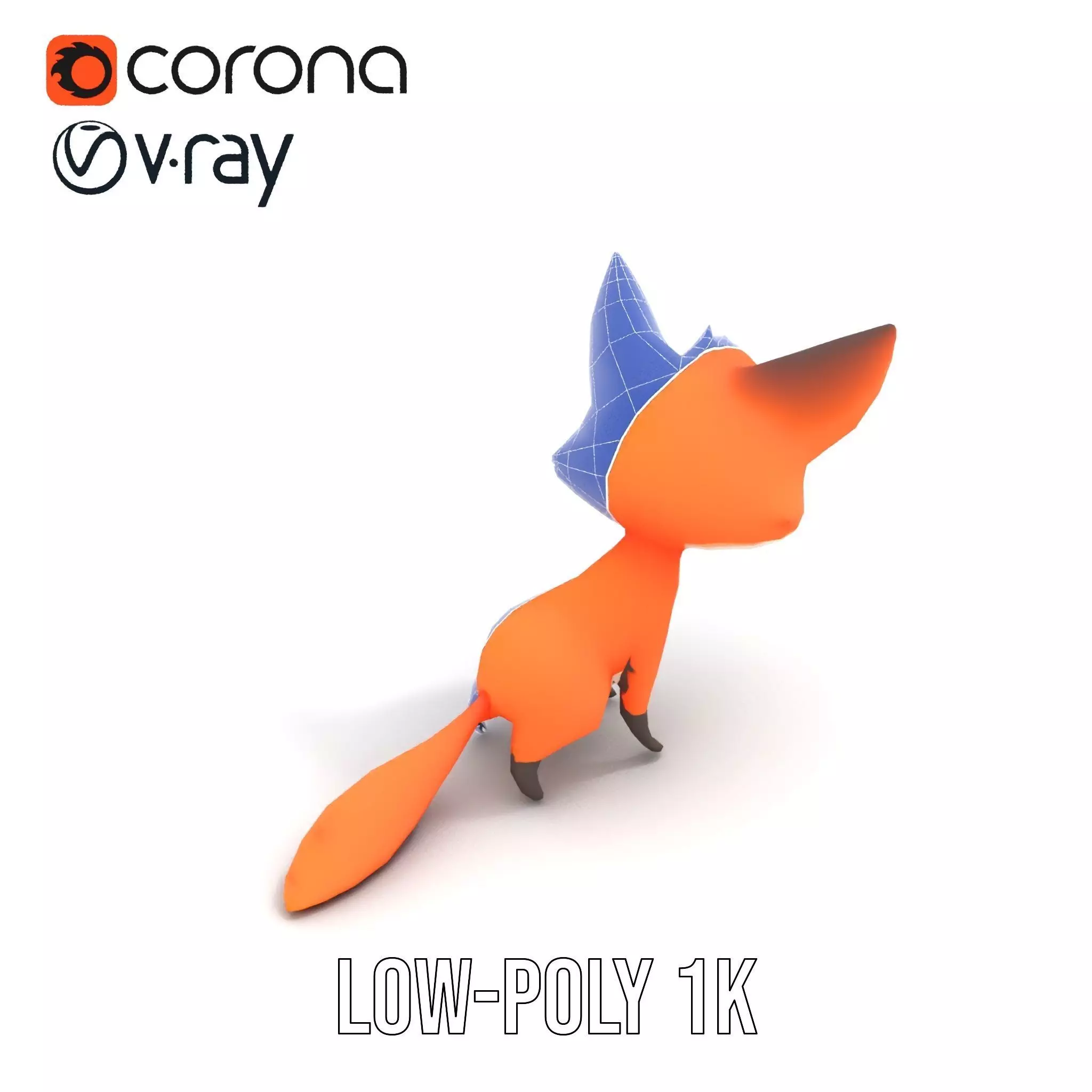 Charming Fox Cartoon model pack Low-poly 3D model_14