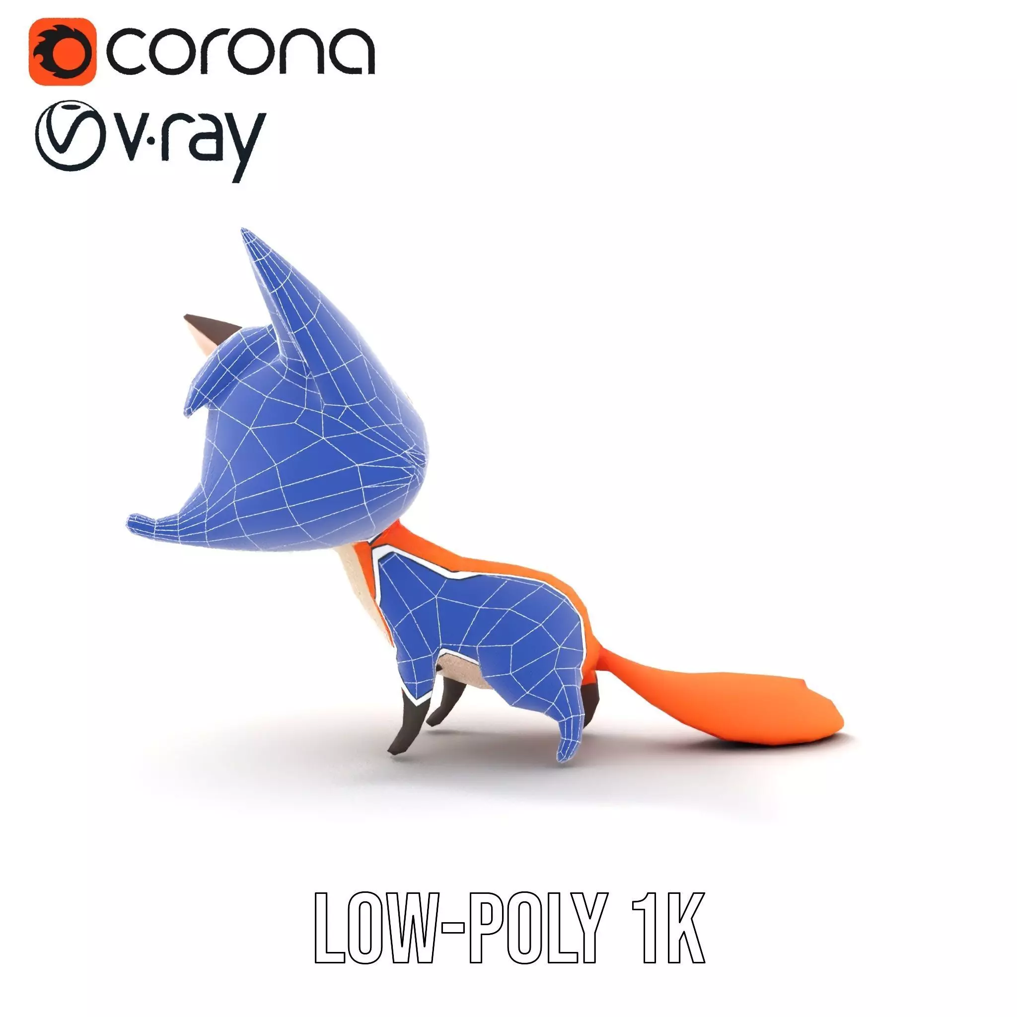 Charming Fox Cartoon model pack Low-poly 3D model_22