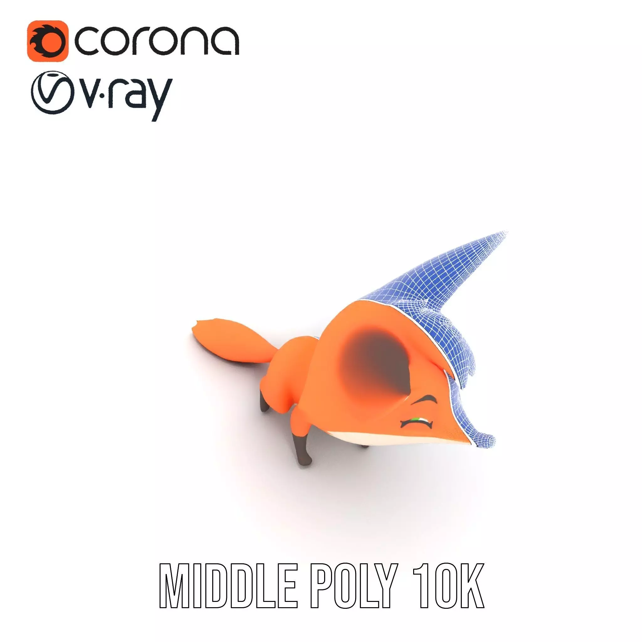 Charming Fox Cartoon model pack Low-poly 3D model_27