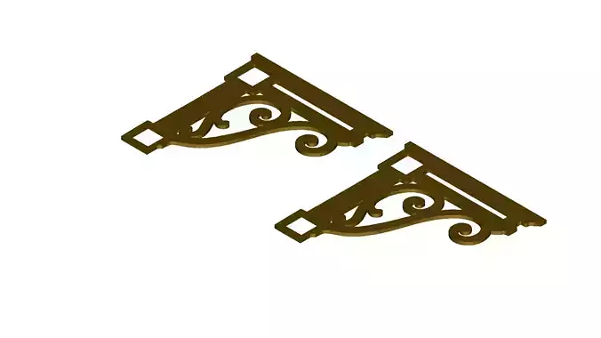 Ornate Filigree Corner Pendant Art