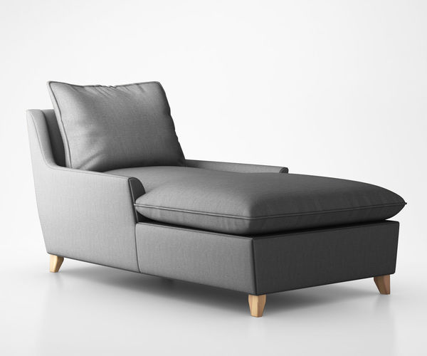 Bliss Down-Filled Chaise by West Elm 3D model