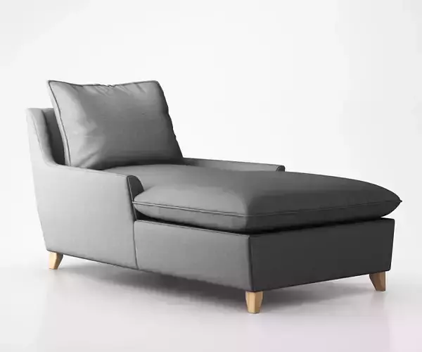 Bliss Down-Filled Chaise by West Elm 3D model
