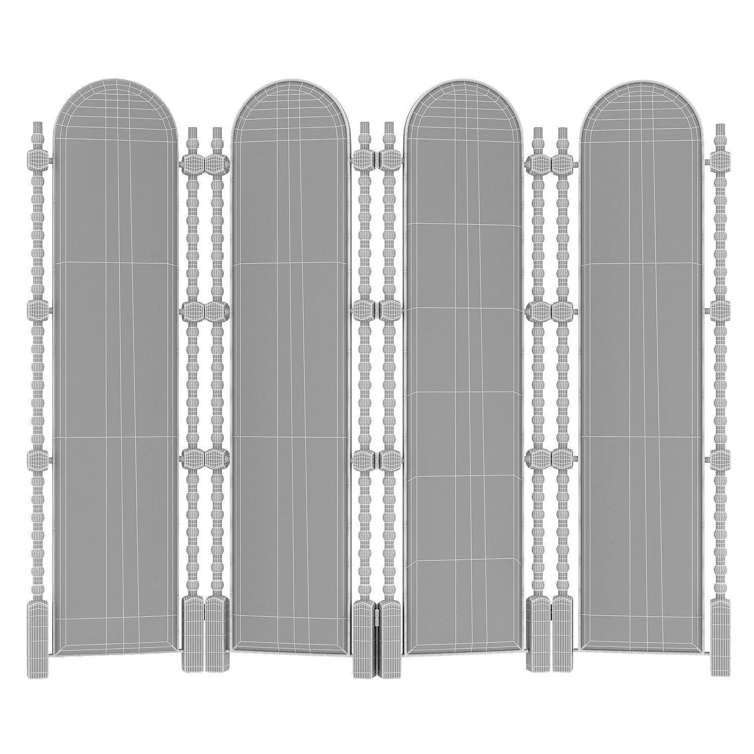 Screen partition 3D model_4