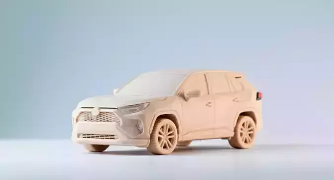 Toyota Rav4 3D Car Model 3D print model