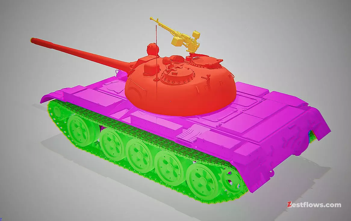 T-54 tank 3D model_14