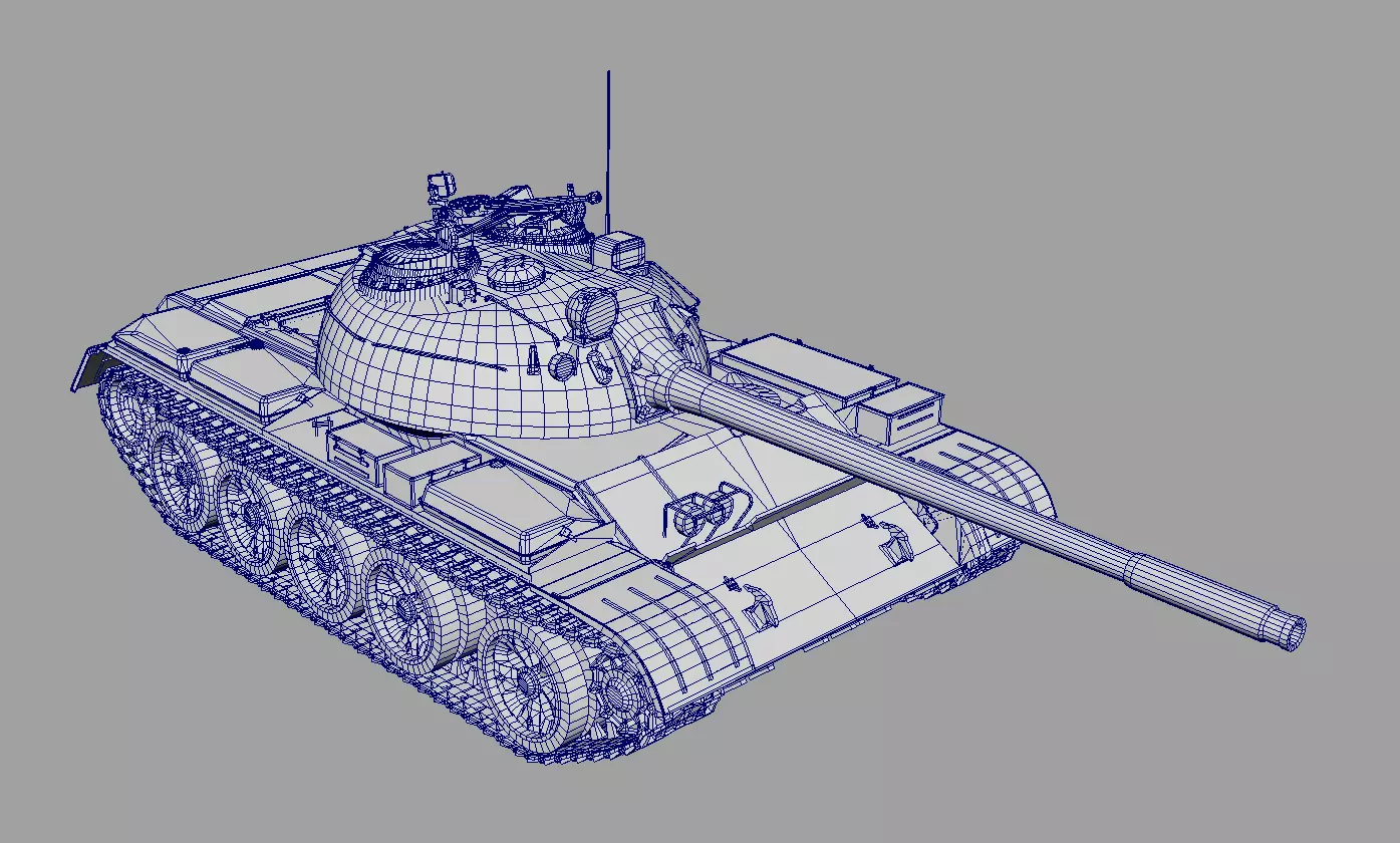 T-54 tank 3D model_12